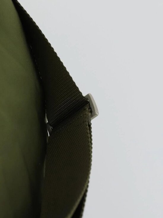 PRADA Backpack Nylon Khaki Silver Auth bs32692 main image 11